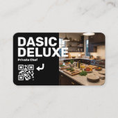 Professionelle Visitenkarte mit Logo und QR-Code (Vorderseite)