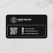 Professionelle Visitenkarte mit Logo und QR-Code (Rückseite)