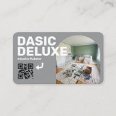 Professionelle Visitenkarte mit Logo und QR-Code (Vorderseite)