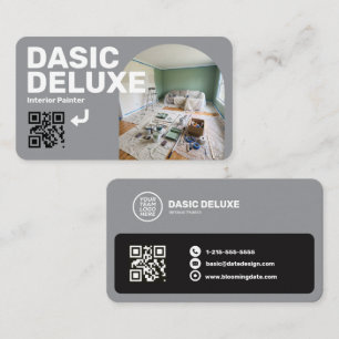 Professionelle Visitenkarte mit Logo und QR-Code