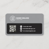 Professionelle Visitenkarte mit Logo und QR-Code (Rückseite)