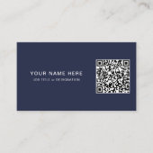 Professionelle Visitenkarte mit QR-Code und Logo (Vorderseite)