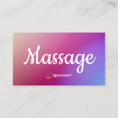 Professionelle Vorlagen QR-Code Massagetherapeut Visitenkarte (Rückseite)