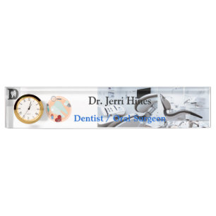 Professionelle Zahnärztliche Oralchirurgie Acryl S Namensplakette
