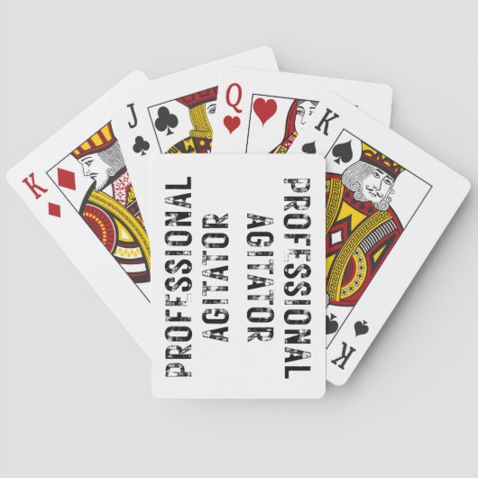PROFESSIONELLER AGITATOR SPIELKARTEN (Rückseite)