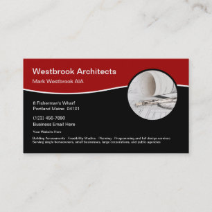 Professioneller Architekt und Architektur Visitenkarte