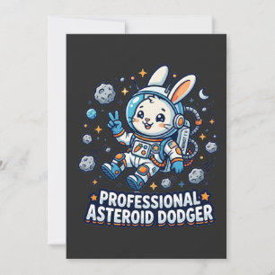 Professioneller Asteroiden-Ausweich-Hase Einladung