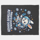 Professioneller Asteroiden-Ausweich-Hase Fleecedecke (Vorderseite (Horizontal))