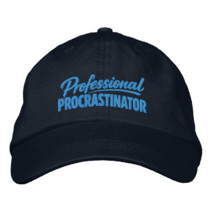 Professioneller Aufschieber Lustiger Humor Bestickte Baseballkappe