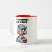 Professioneller Augenroller Zweifarbige Tasse (Vorderseite Links)