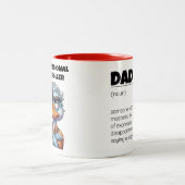 Professioneller Augenroller Zweifarbige Tasse (Mittel)