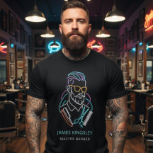 Professioneller Barbier Haarschnitt Rasur Körperpf