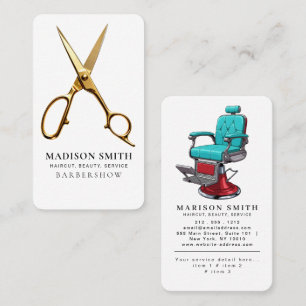 Professioneller Barbier Minimalistischer Barbier-L Visitenkarte