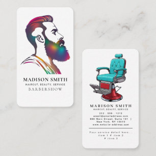Professioneller Barbier Minimalistischer Barbier-L Visitenkarte