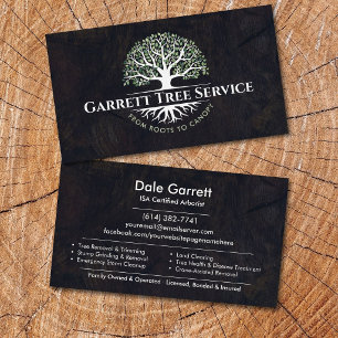Professioneller Baumpflege-Service  Visitenkarte