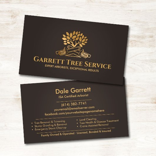 Professioneller Baumpflege-Service  Visitenkarte