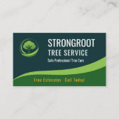 Professioneller Baumschnitt-Service Arborist Visitenkarte (Vorderseite)