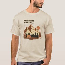 Professioneller Bergintrovertierter T-Shirt