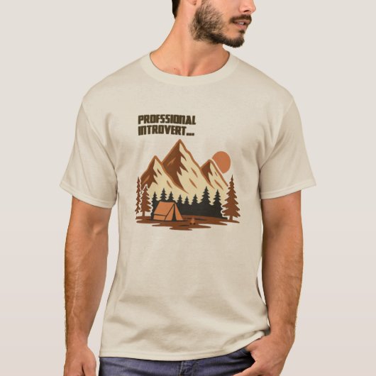 Professioneller Bergintrovertierter T-Shirt (Vorderseite)