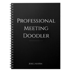 Professioneller Besprechungs-Doodle-Notizblock Notizblock