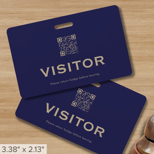 Professioneller Besucher-ID-QR-Code Ausweis