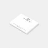 Professioneller Bibliotheksname Einfach Post-it Klebezettel (angewinkelt)
