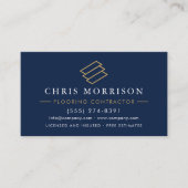 Professioneller Bodenbelagsservice-QR-Code Visitenkarte (Vorderseite)