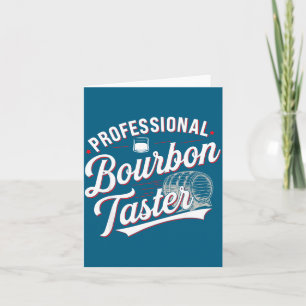 Professioneller Bourbon-Verkosterexperte Lustiger  Karte