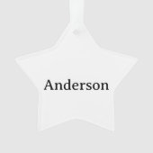 Professioneller Business-Acrylstern  Ornament (Vorderseite)