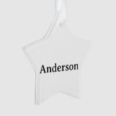 Professioneller Business-Acrylstern  Ornament (Vorderseite)