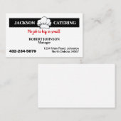 Professioneller Catering-Service Visitenkarte (Vorne/Hinten)