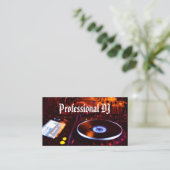 Professioneller Deejay Visitenkarte (Stehend Vorderseite)