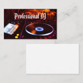 Professioneller Deejay Visitenkarte (Vorne/Hinten)