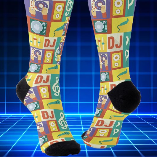 Professioneller Discjockey-Ikonendesign Socken