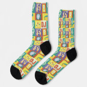 Professioneller Discjockey-Ikonendesign Socken (Linkes Detail)
