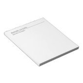 Professioneller einfacher minimalistischer moderne notizblock (angewinkelt)