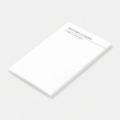 Professioneller einfacher minimalistischer moderne post-it klebezettel (angewinkelt)