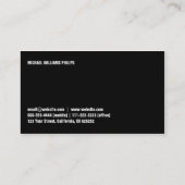PROFESSIONELLER EINFACHER Stein MODERNES Visitenkarte (Rückseite)