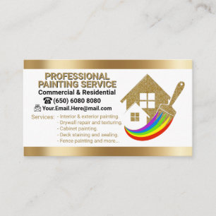 Professioneller eleganter moderner Malereiservice Visitenkarte