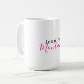 Professioneller eleganter moderner minimalistische kaffeetasse (Vorderseite Links)