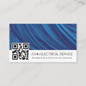 Professioneller Elektriker mit QR-Code Visitenkarte (Vorderseite)