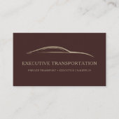 Professioneller Fahrer Eleganter QR-Code Visitenkarte (Vorderseite)