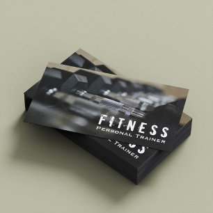 Professioneller Fitness-Personaltrainer Hantel Visitenkarte