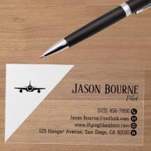 Professioneller Flugangestellter Pilot Minimalist