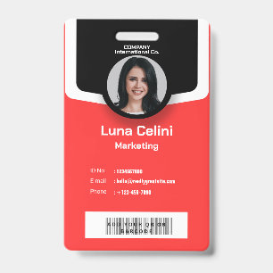 Professioneller Foto-ID-Ausweis - Anpassen mit Log Ausweis