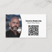 Professioneller Foto-QR-Code-Steinwand Visitenkarte (Rückseite)