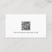 Professioneller Foto-QR-Code Visitenkarte (Rückseite)