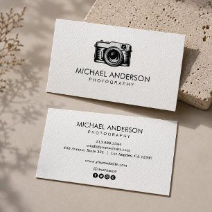 Professioneller Fotograf Kamera Logo Fotografie Visitenkarte