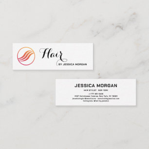Professioneller Friseursalon   Eleganter Salon Mini Visitenkarte
