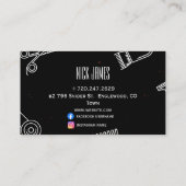 Professioneller Friseursalon QR-Code-Scan zum Buch Visitenkarte (Rückseite)